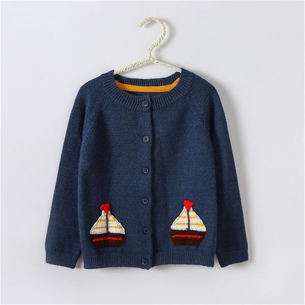 Maglione per bambini Autunno Inverno Cardigan per bambini Cappotto per bambini Cartoon Maglioni lavorati a maglia in cashmere per neonate 2-6 anni Giacca 211106