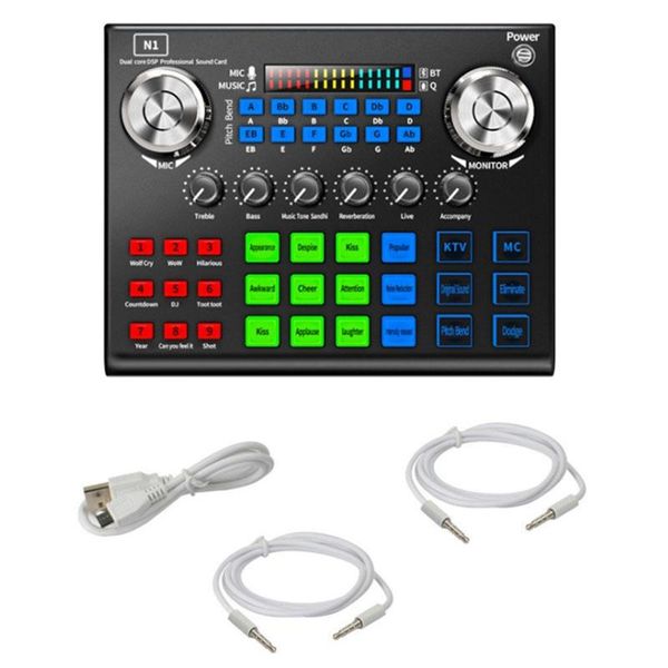 

sound cards n1 card live for pc podcast gaming tiktok dj without microphone