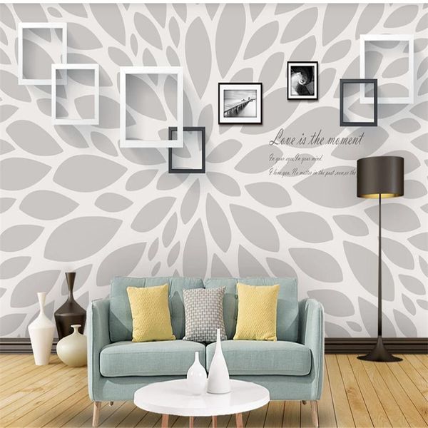 

modern beautiful petal frame p frame art background wall painting 3d wallpapers