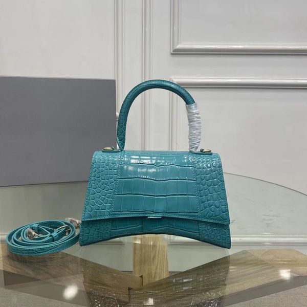 

women classic handbag hourglass messenger bags girls crossbody bag size 23cm designer purses with long strap many colors