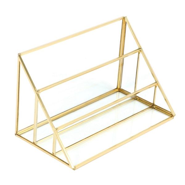

jewelry pouches, bags transparent glass storage box display stand shelf deskorganizer bracelets rack dressing table decor, Pink;blue
