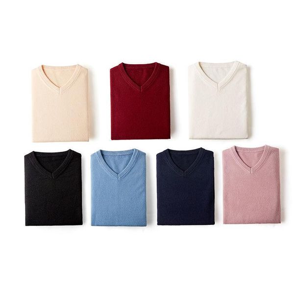 

men's sweaters casual sweater v-neck solid color slim fit knittwear 2021 autumn mens pullovers pullover men pull homme s-3xl, White;black