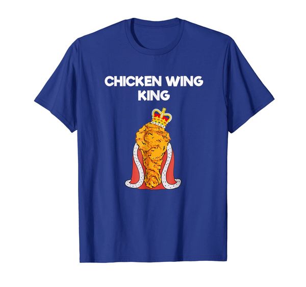 

funny chicken wing fan t-shirt - king, White;black