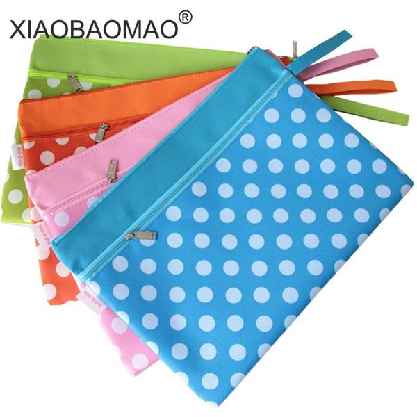 

business card files xiaobaomao candy durable big document pouch zipper a4 holder double file folder pocket organizer for school office stati