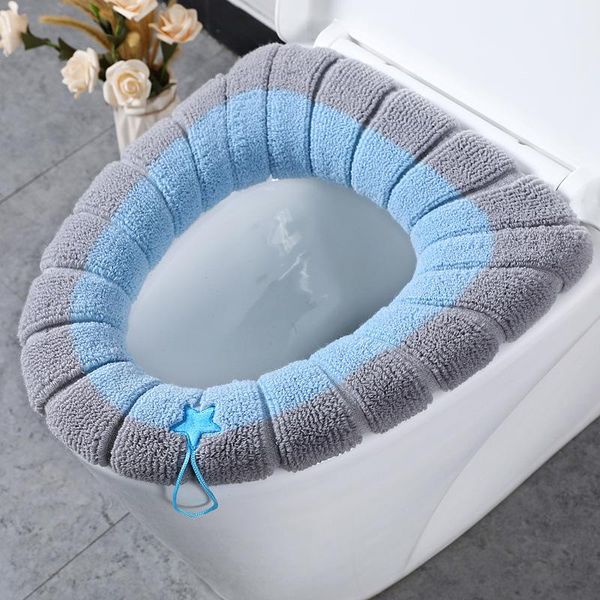 

toilet seat covers cushion household winter thick plush cover portable o type universal washer