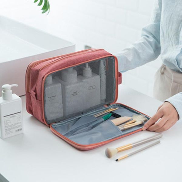 

cosmetic bags & cases portable women men bag makeup toiletry skin care storage pouch travel case waterproof make up organizer