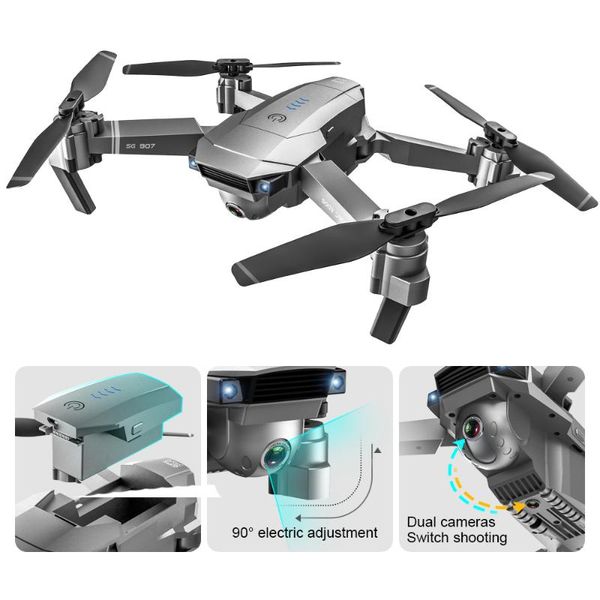 

drone sg907 gps 4k hd 1080p 5g wifi dual camera electronic anti-shake character follow dron camera quadcopter drones with