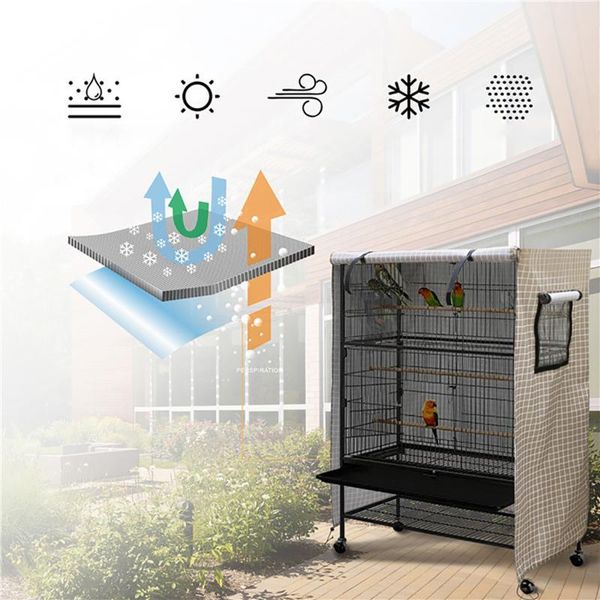 

bird cages large oxford cloth rainproof dustproof and breathable outdoor cage cover sunscreen iron art night warm