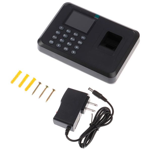 

fingerprint access control attendance machine lcd display usb system time clock employee checking-in recorder