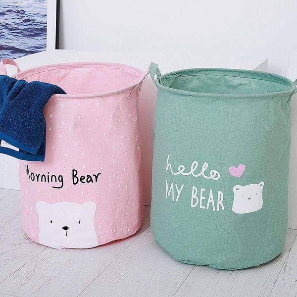 

laundry bags japan style cotton folding basket for dirty clothes toys
