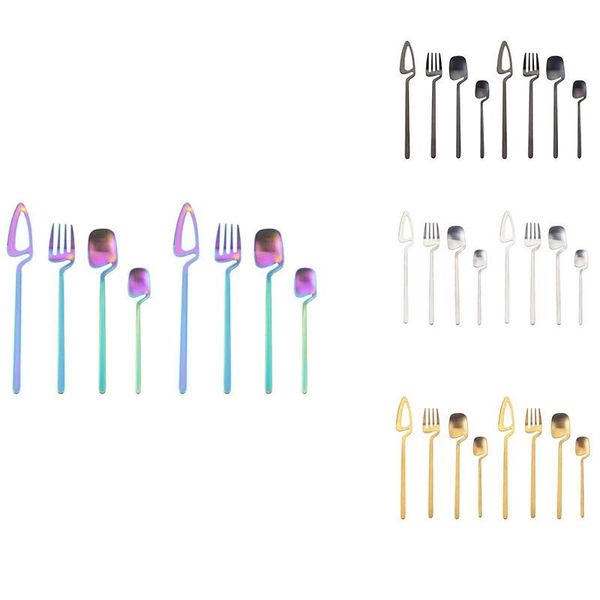

stainless steel tableware cutlery set restaurant dinnerware flatware party fork knife spoon sets