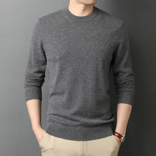 

men's sweaters 2021 spring and autumn sweater men round neck long sleeve knitted zde2021, White;black