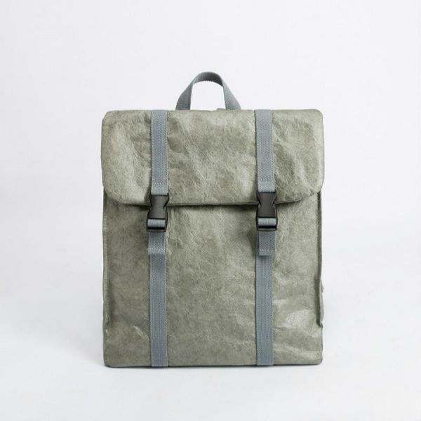 

backpack pubgs lap2021 simple stylish women kraft paper student school bags environmentally