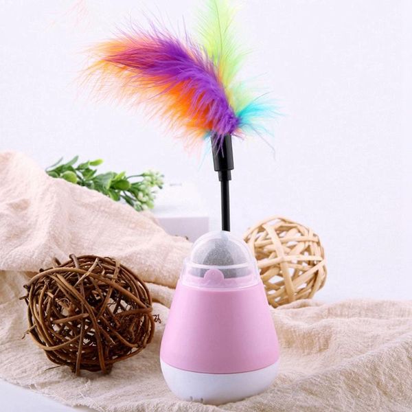 

cat toys interactive ball toy catnip feather tumbler exercise rotary kitten