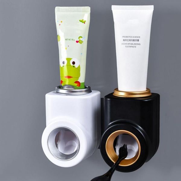 

toothbrush holders toothpaste squeezer dispenser automatic wall-mounted holder bathroom supply