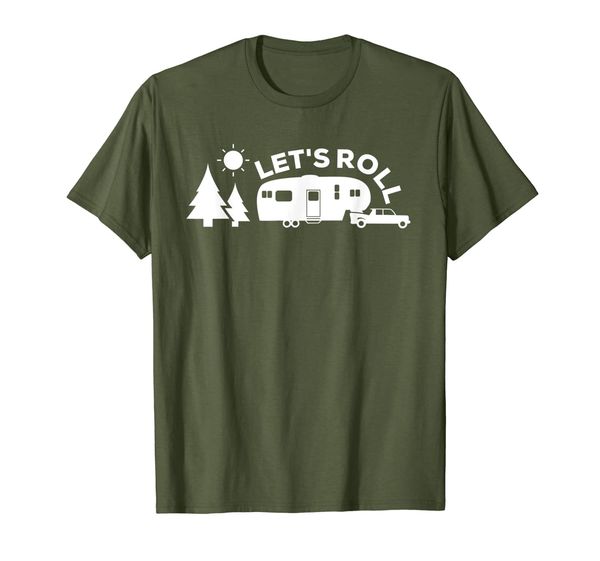 

Let' Roll Camping Shirt 5th Wheel RV Tee Vacation Gift, Mainly pictures