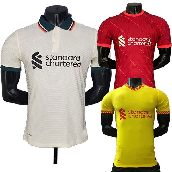 

21 22 lvp player version m.salah virgil firmino soccer jersey henderson mane milner wijnaldum a.becker alexander arnold diogo j., Black;yellow