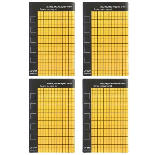 

4pcs magnetic screw memory mat mini chart work pad for mobile phone repair tool hx6c organizers