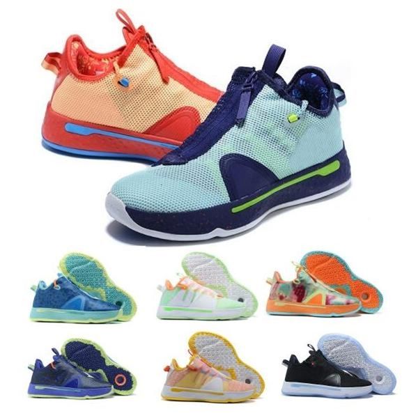 

pg paul george 4 mens basketball shoes sneakers gatorade digi camo orange plaid gamer exclusive citrus oreo gx flight tenis trainers shoes