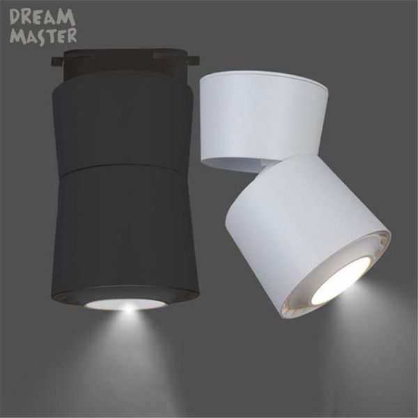 

art design led rail track fixture cob 3w 5w 7w 12w 15w spotlight lights matte black white industrial lamp