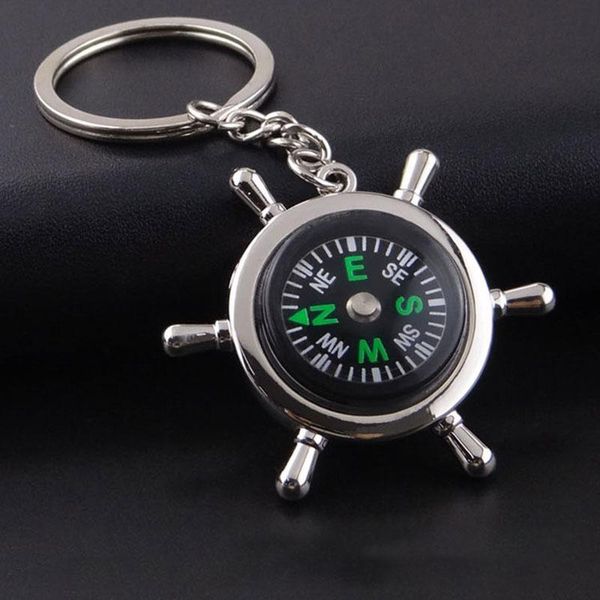 

key rinkey ring keychain portable camping hiking travel outdoor mini compasses wild survival pocket tool navigation gadgets
