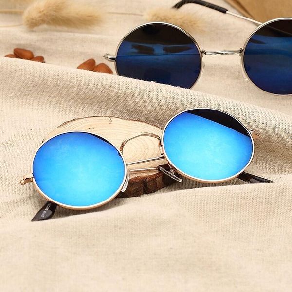 

sunglasses 2021 korean-style round face women's men tide cool retro prince glasses internet celebrity, White;black