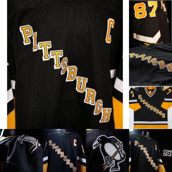 

pittsburgh penguins 90s new third jersey crosby jeff carter evgeni malkin bryan rust jake guentzel tristan jarry kasperi kapanen brock mcgin, Blue;black