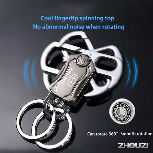 

keychains diy car keychain key ring beer opener spinner for geely atlas coolray boyue nl3 emgrand x7 ex7 suv gt gc9 accessories, Silver