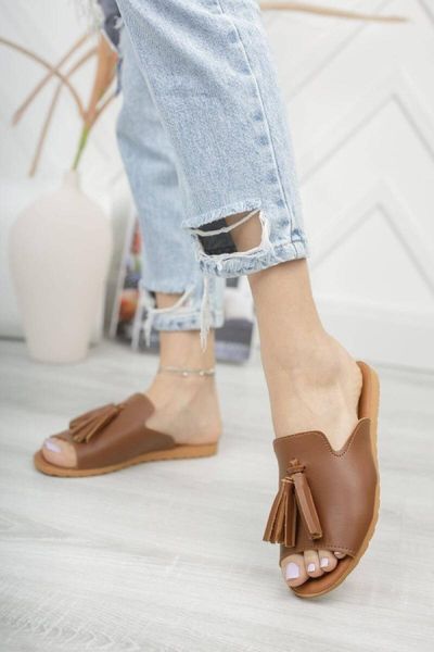 

slippers tan women 's tassels double fes soft society slipper dowry bohÃ§a, Black