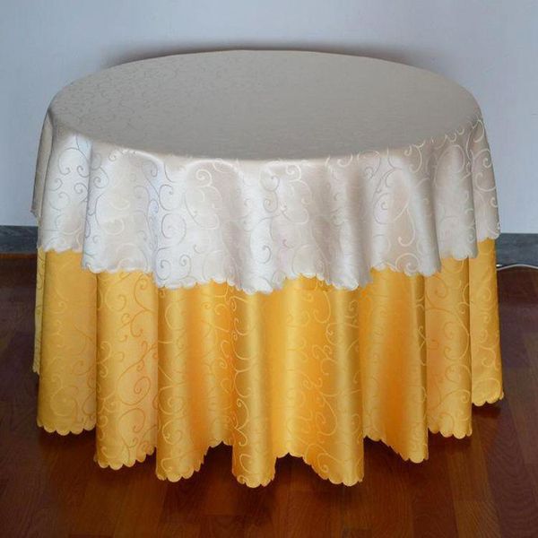 

polyester jacquard el table cover cloth for weddings banquets home