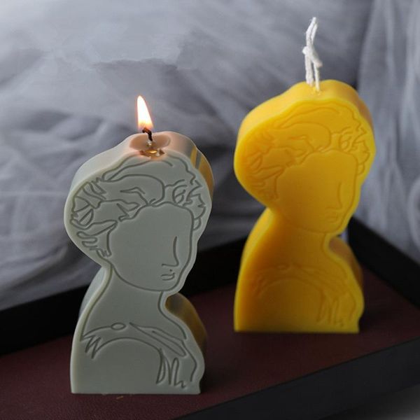 

craft tools 3d creative silicone portrait candle mold plaster diy material molds cake moulds