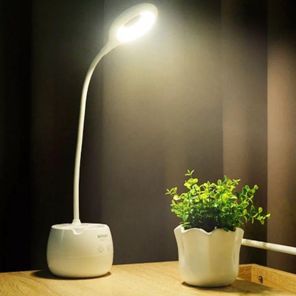 

table lamps 5w led eye protect light lamp 4-modes dimmable bendable usb powered touch sensor control reading desk