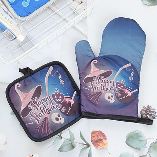 

oven mitts halloween anti-scald gloves baking glove cooking tool accessory