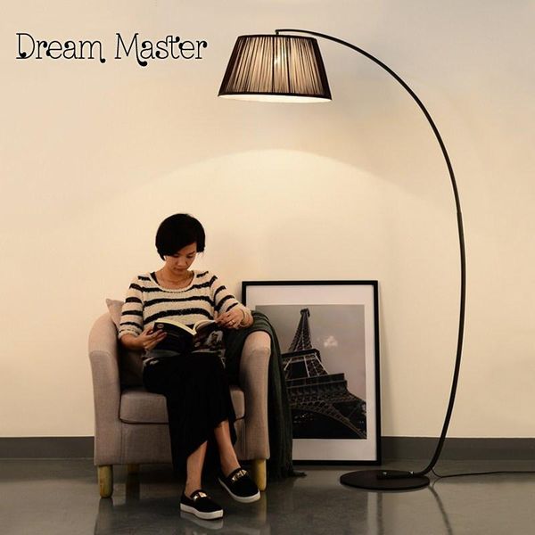 

floor lamps american country lamp modern bedroom living room study vertical nordic fabric sofa postage free