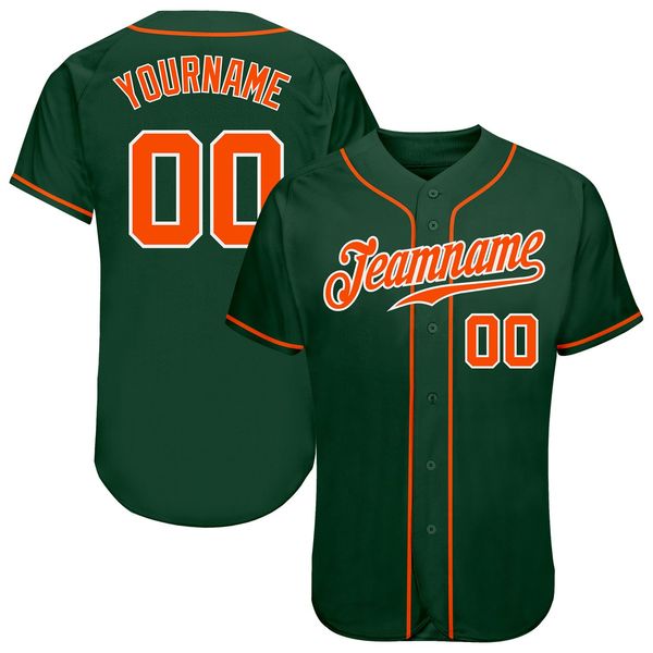 

custom green orange-white authentic baseball jersey, Blue;black