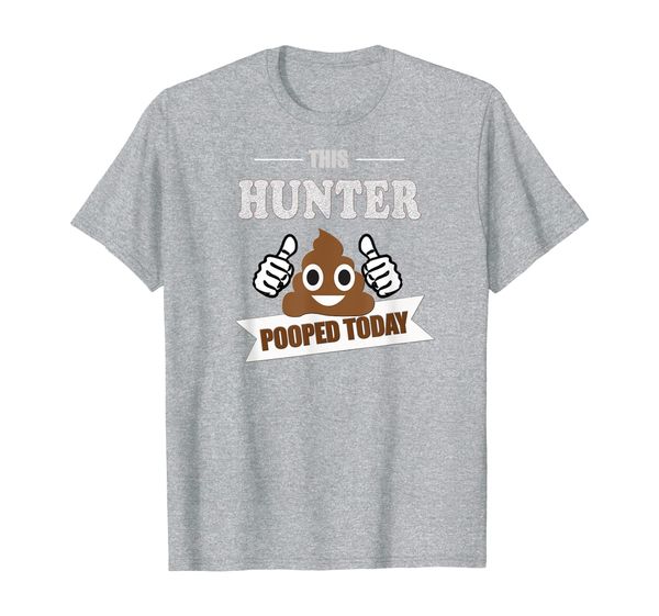 

hunter gifts, poop pooped today, funny hunting clothing t-shirt, White;black