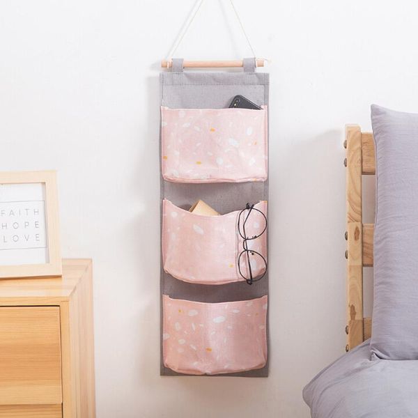 

storage bags hanging bag floral print household ditty commodity shelf