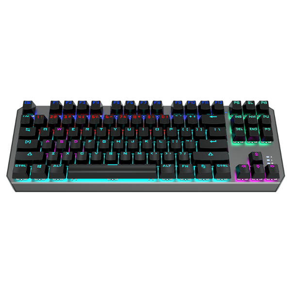 

mechanical keyboard 87-key anti-ghosting backlit gaming aula f3087 lapstickers hebrew russian spanish keyboards