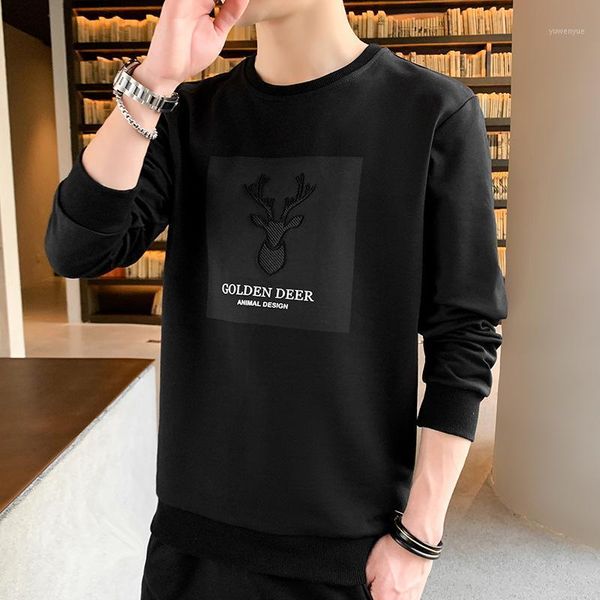 

men's hoodies & sweatshirts 2021 spring and autumn mens hoodie clothing hipster bodybuilding street wear animal holiday o-neck regular, Black