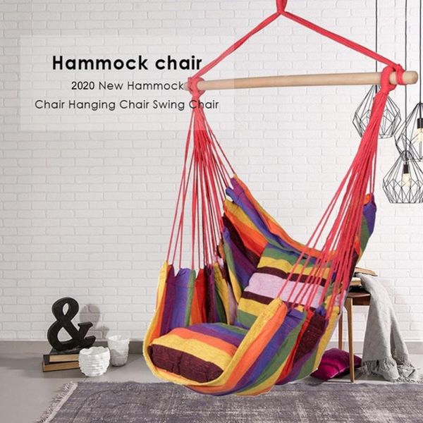 

1.1*1.3m hammock with spreader bar double/single garden swing sleeping bed portable outdoor camping hanging chair tents and shelters