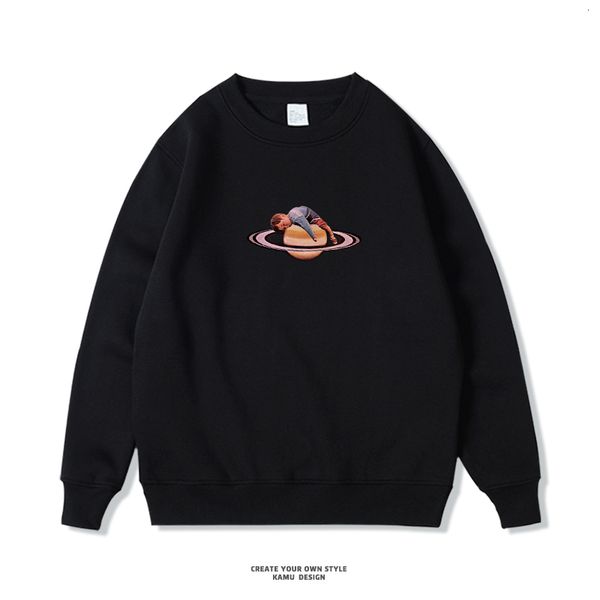 

men's hoodies & sweatshirts 2021 winter high-end brand hoodie harajuku anime hip hop, Black