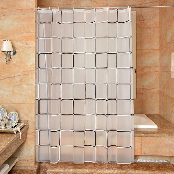 

shower curtains bathroom curtain 3d waterproof mildew proof peva bath environmental toilet door 2021