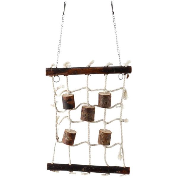 

bird cages creative kapok rope climbing net hanging swing for parrot size