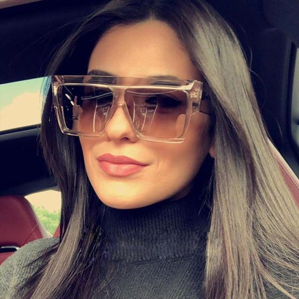 

women flat sunglasses men brand square red shades uv400 gradient black sun glasses male fashion big frame vintage eyewear, White;black