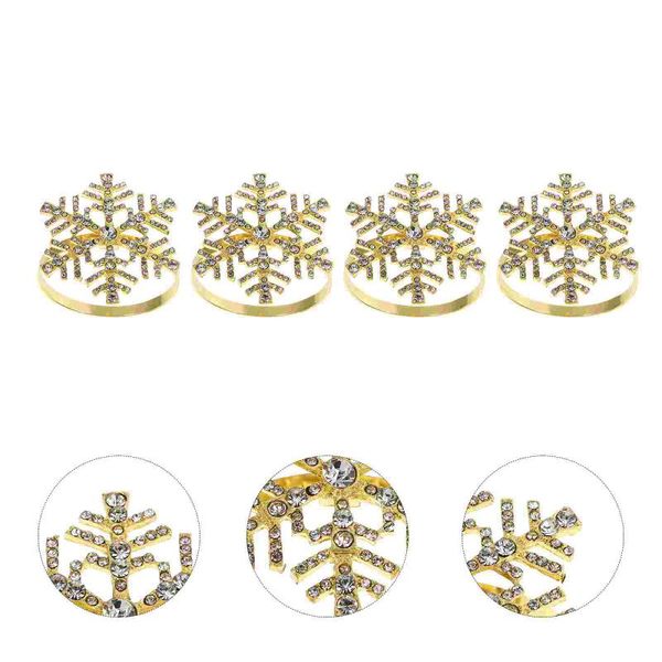 

napkin rings 4pcs festivel xmas ring decors holders tissue buckles