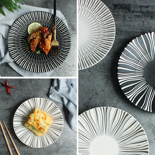 

dishes & plates breakfast dinner set dinnerware nordic round talerze obiadowe restaurant supplies bd50dp