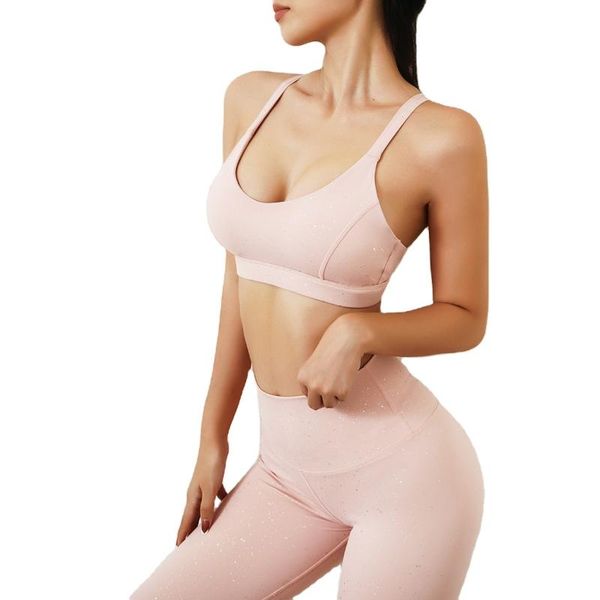 

yoga outfit pants + bra set workout sets seamless fitness women leggings high waist elastic push up sports gym clothes