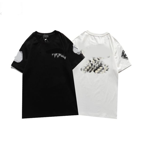 

2021 fashionr mens pattern print t shirts black fashion men women short sleeve tees s-2xl #52, White;black