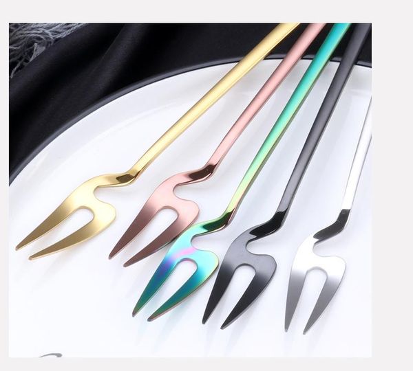 

stainless steel fruit fork creative dinnerware tableware forks