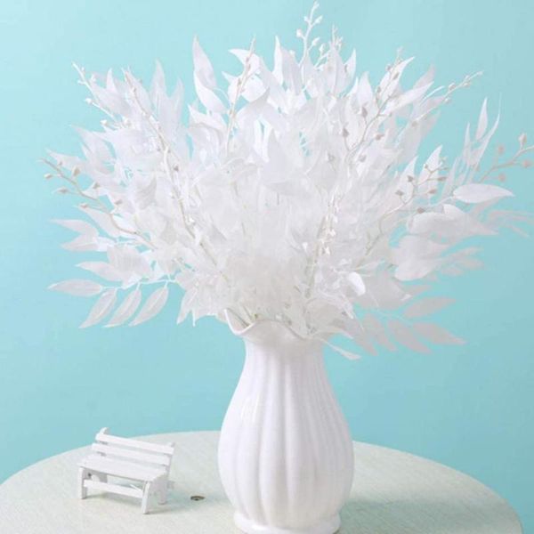 

2pcs 55cm artificial silk willow leaves fake ivy vine plants decor spring wedding home simula u6j2 decorative flowers & wreaths